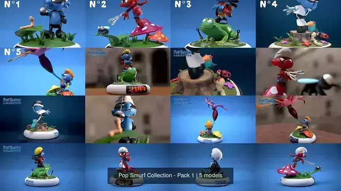 Pop Smurf Collection - Pack 1