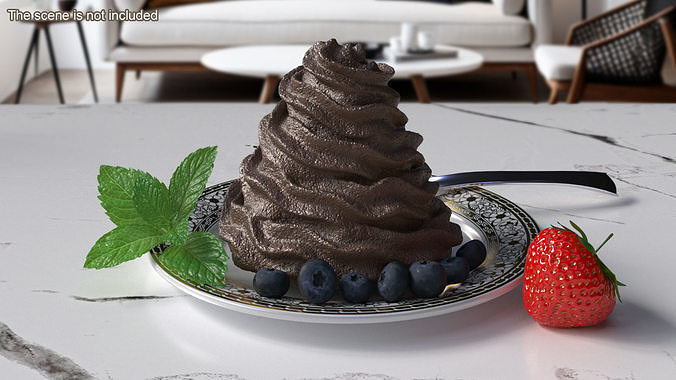 Chocolate Whipped Cream 3D model