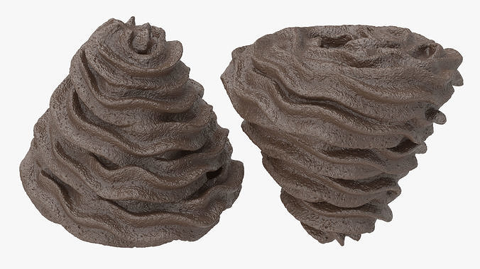 Chocolate Whipped Cream 3D model 7