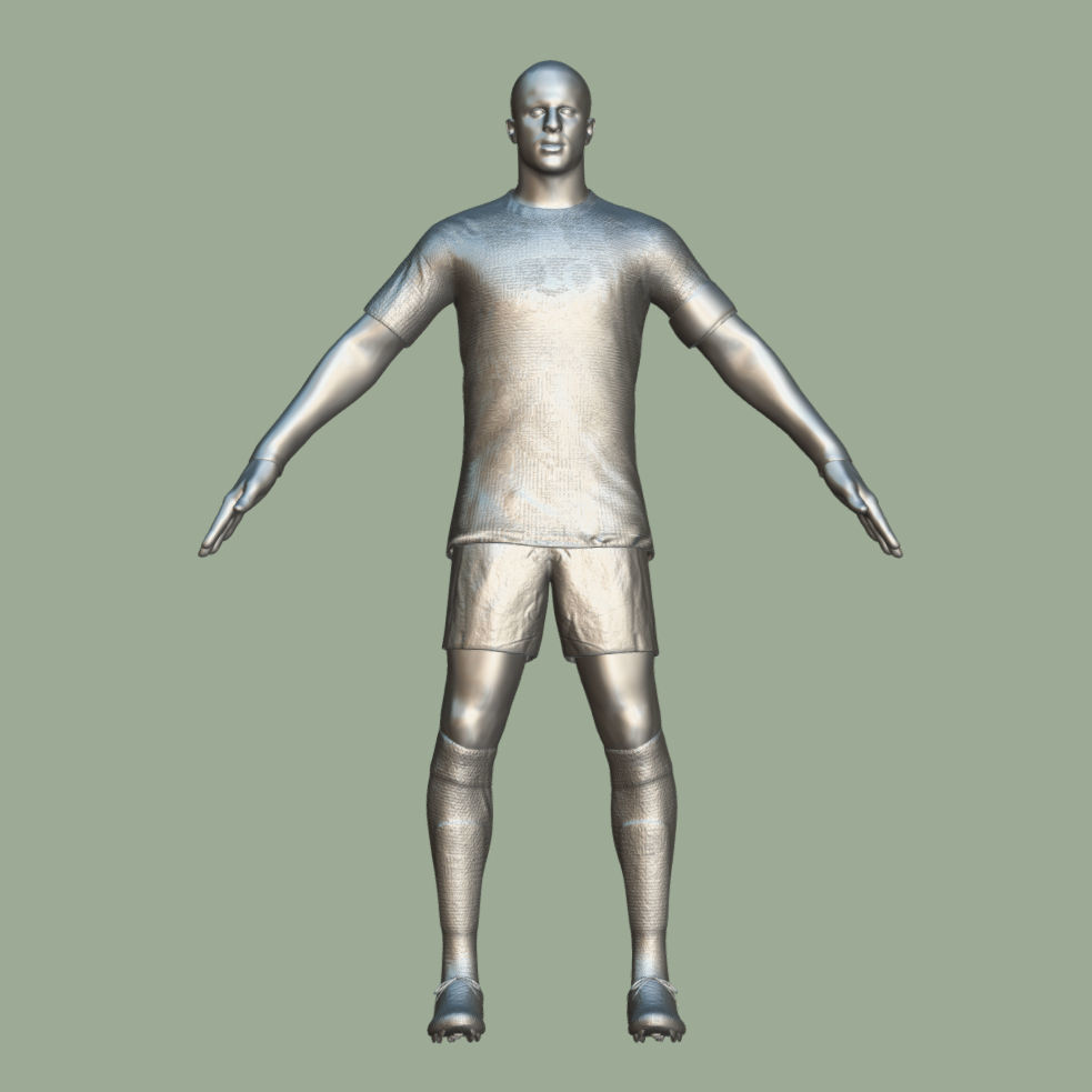 T-Pose Rigged Kyle Walker England Euro 2024 3D model_3