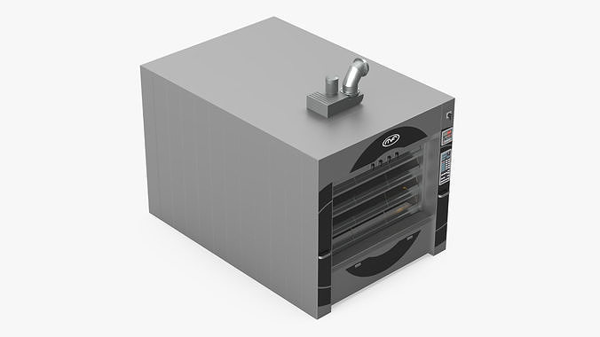 Steam Deck Oven Mondial Forni with Buns 3D model 6