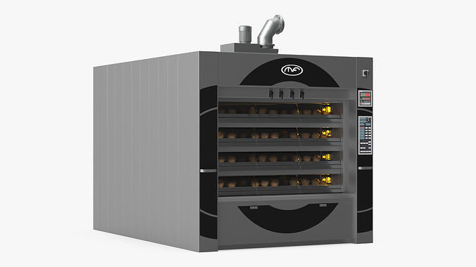 Steam Deck Oven Mondial Forni with Buns 3D model 7