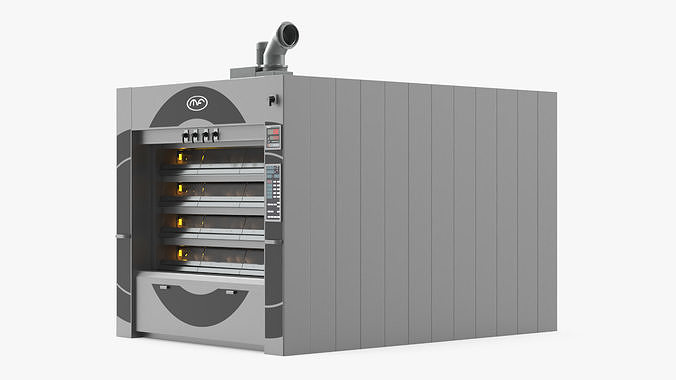 Steam Deck Oven Mondial Forni with Buns 3D model 5