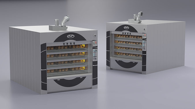 Steam Deck Oven Mondial Forni with Buns 3D model 4