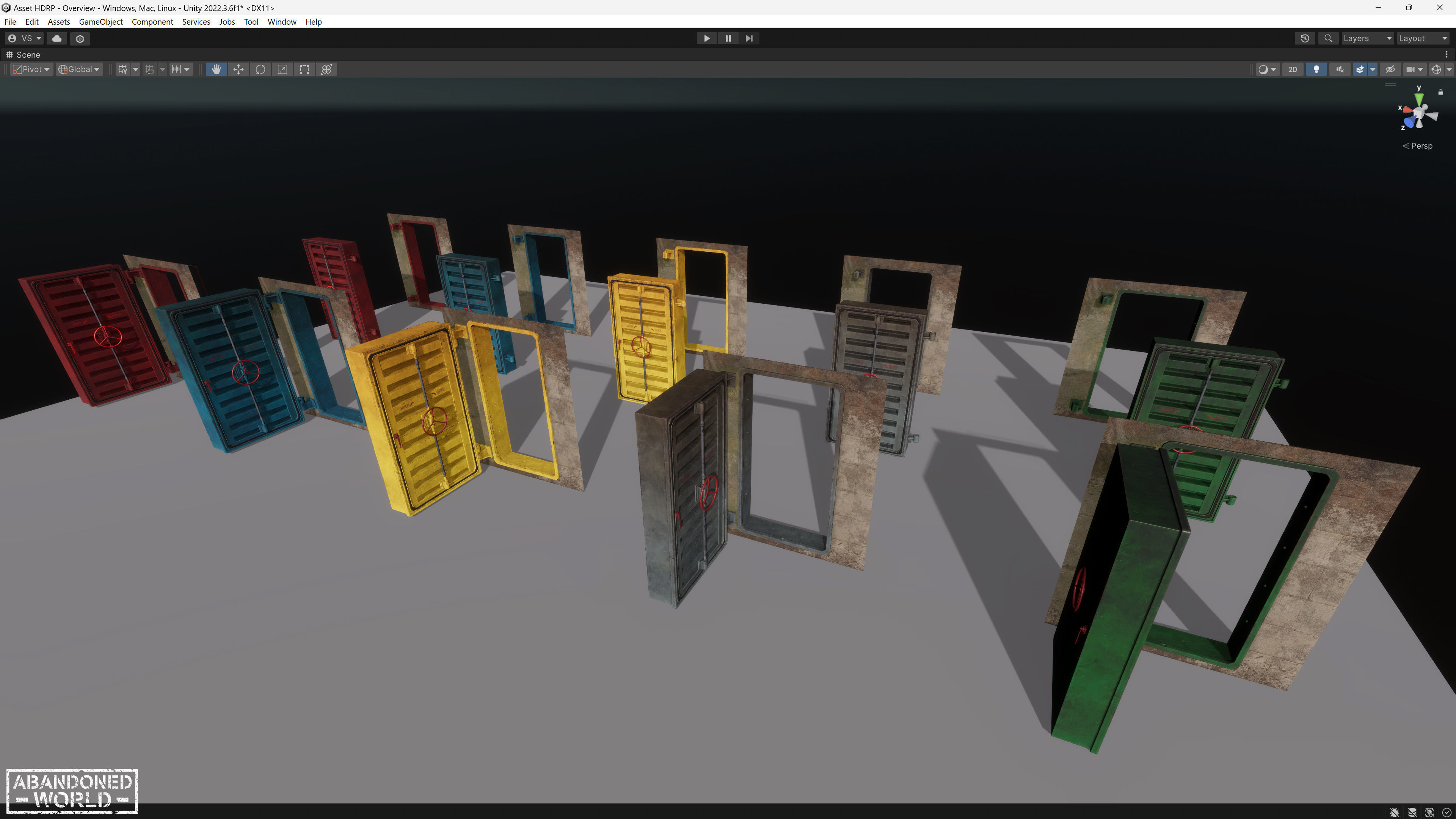 Hermetic Door V Low-poly 3D model_26