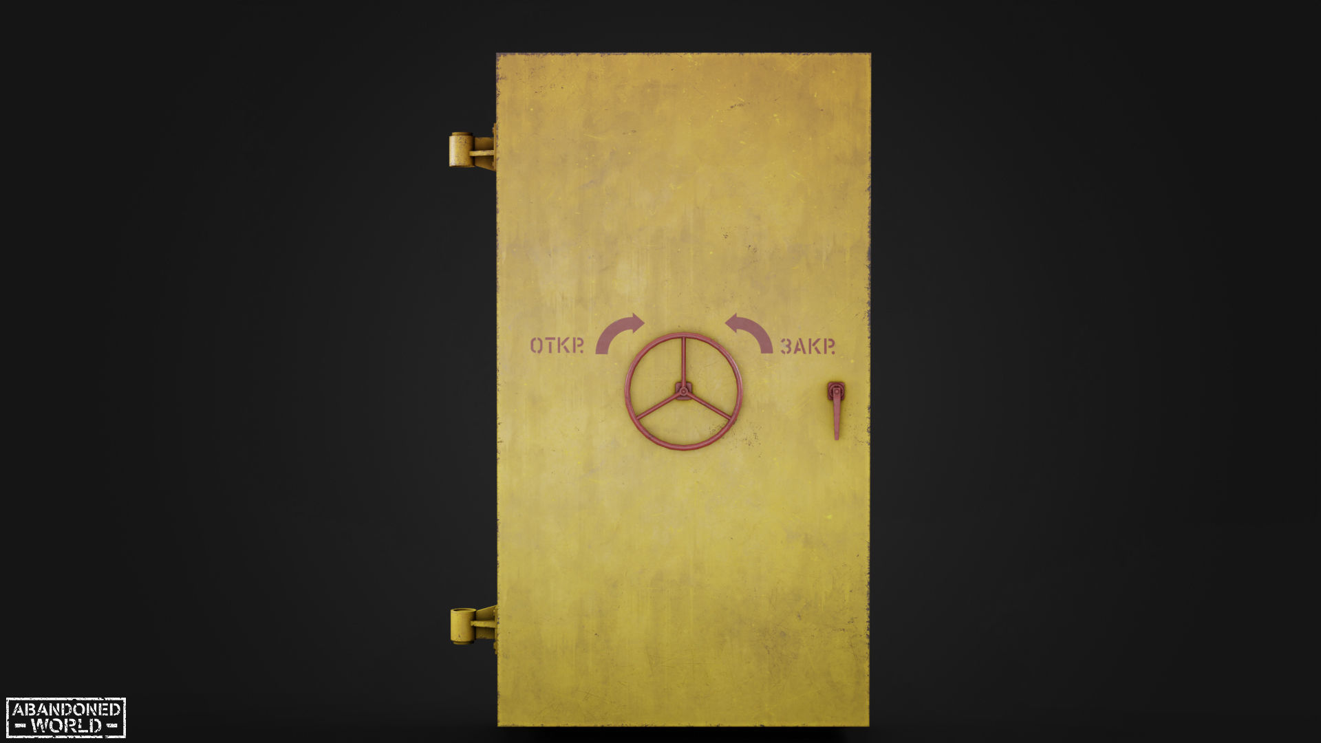 Hermetic Door V Low-poly 3D model_20