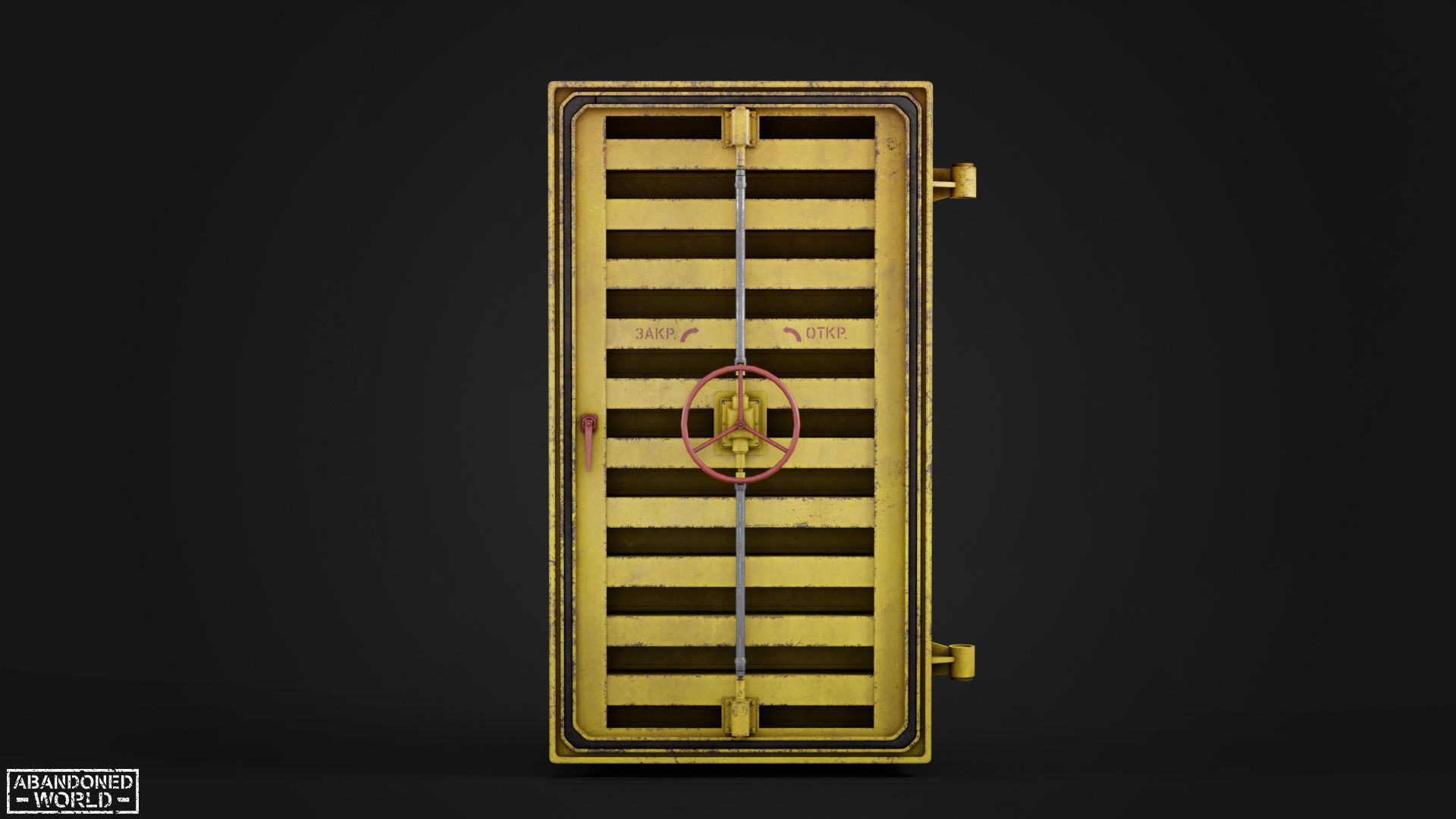 Hermetic Door V Low-poly 3D model_19