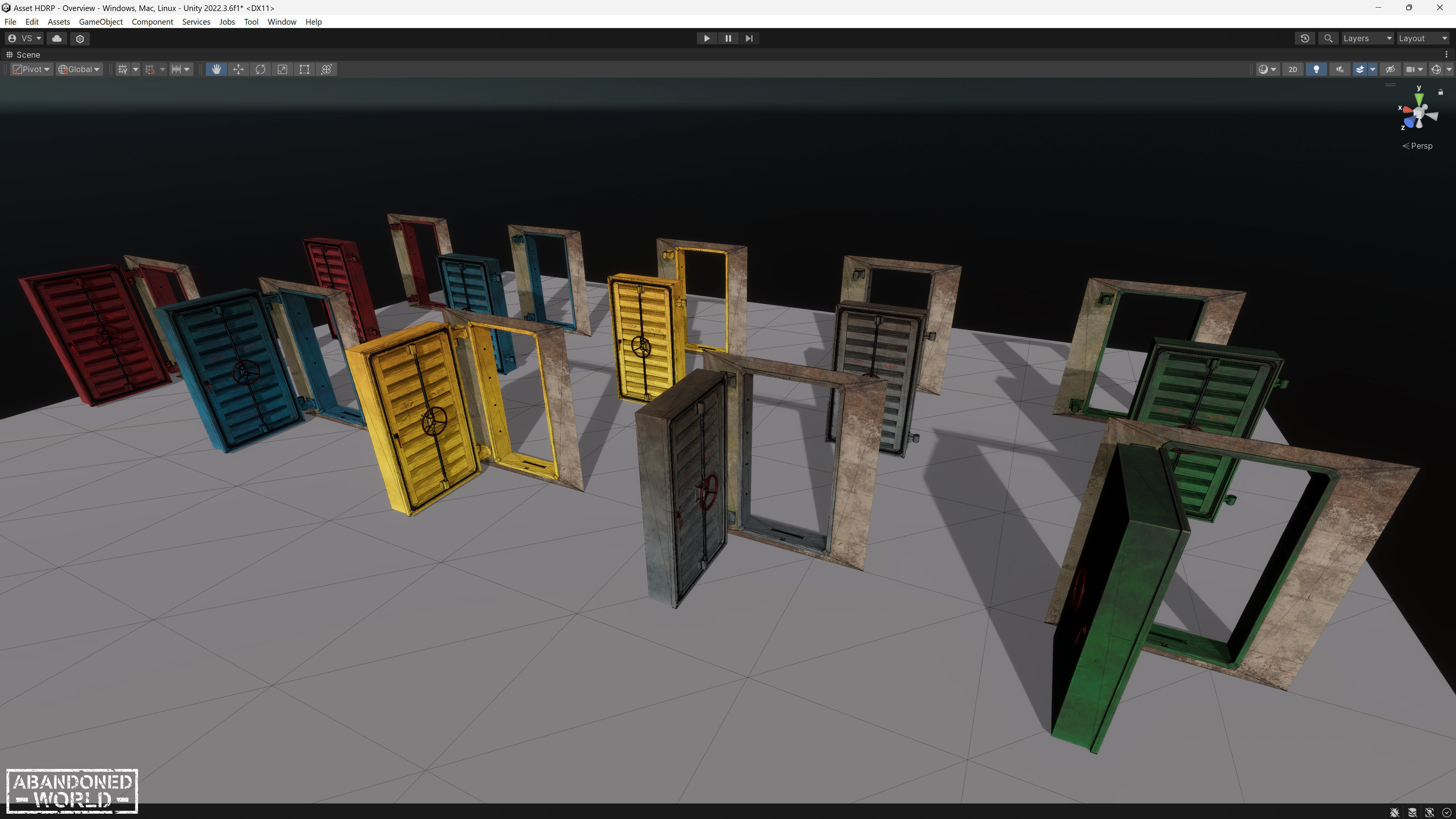 Hermetic Door V Low-poly 3D model_27