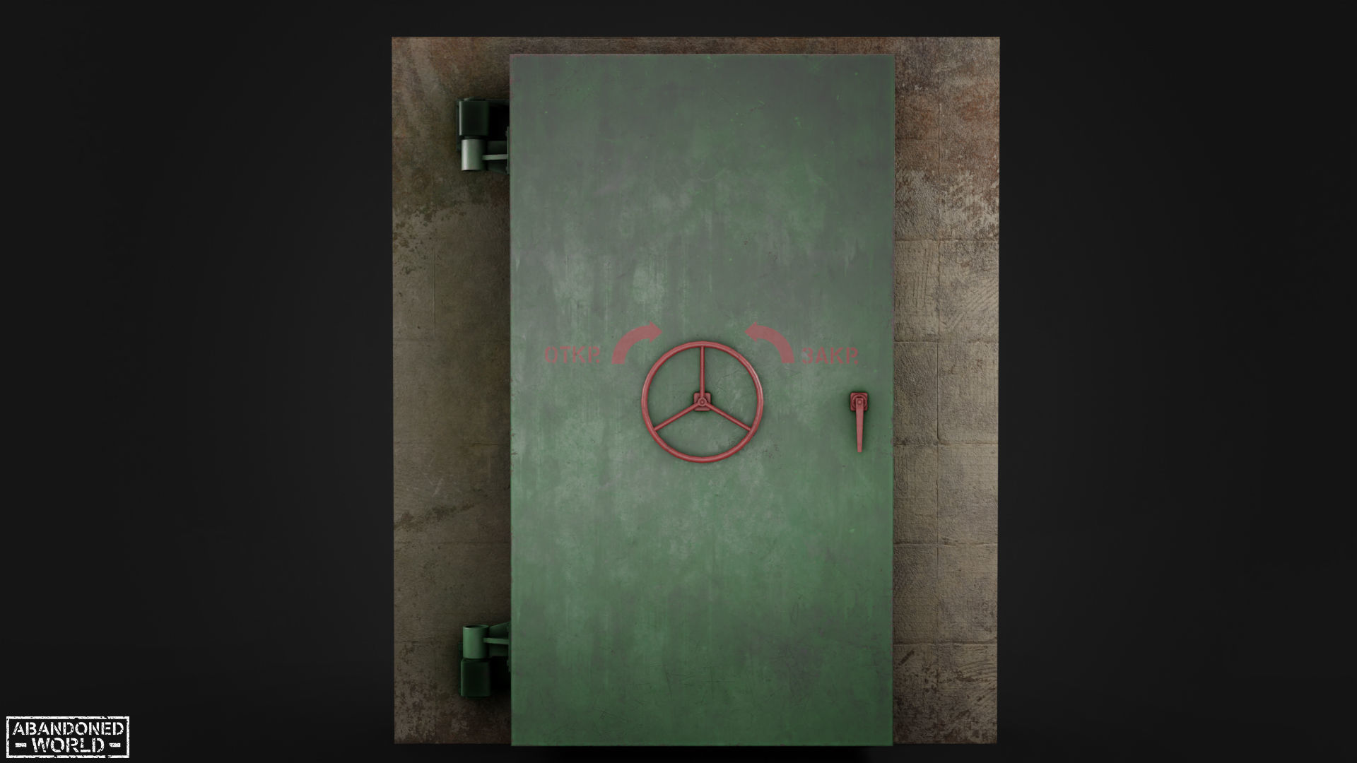 Hermetic Door V Low-poly 3D model_24