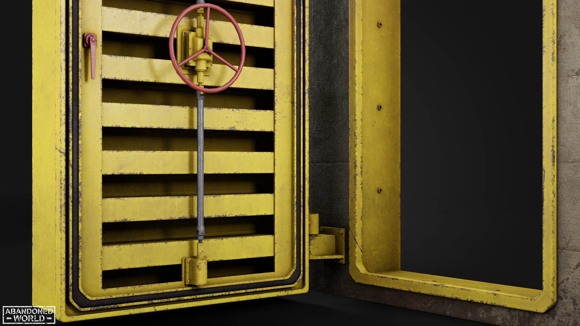 Hermetic Door V Low-poly 3D model_12