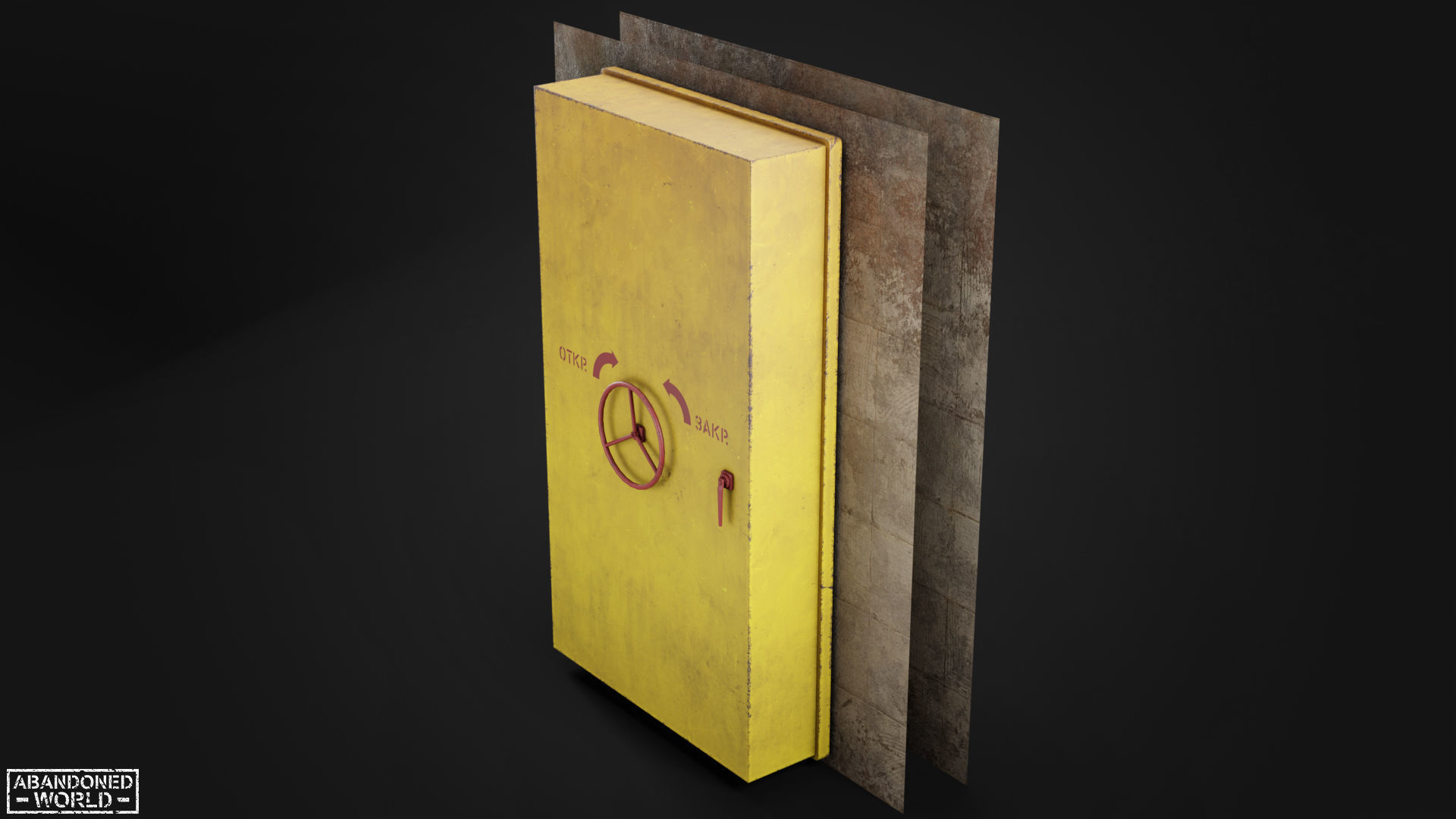Hermetic Door V Low-poly 3D model_14
