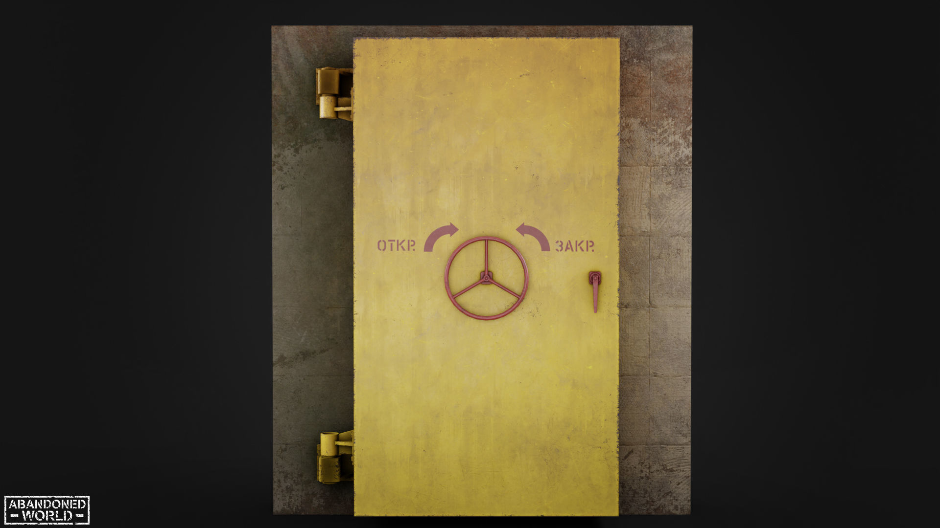 Hermetic Door V Low-poly 3D model_21