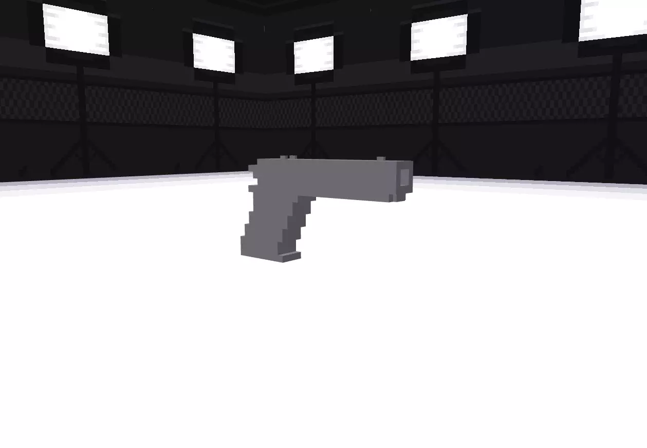 game ready low poly pistol Free low-poly 3D model_0