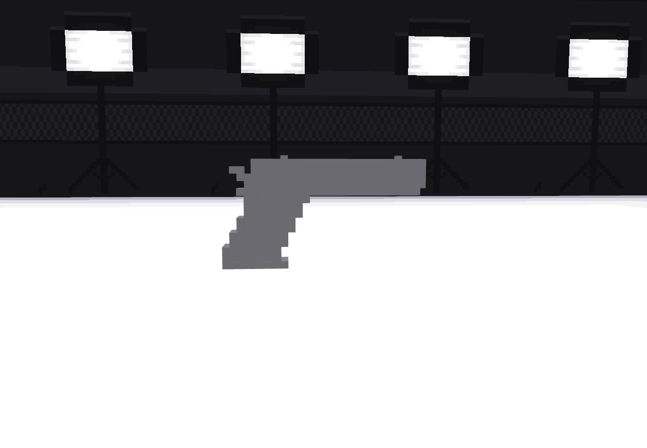 game ready low poly pistol Free low-poly 3D model_2