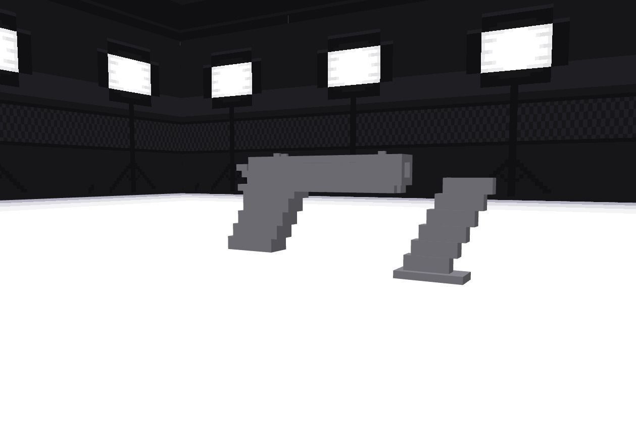 game ready low poly pistol Free low-poly 3D model_3