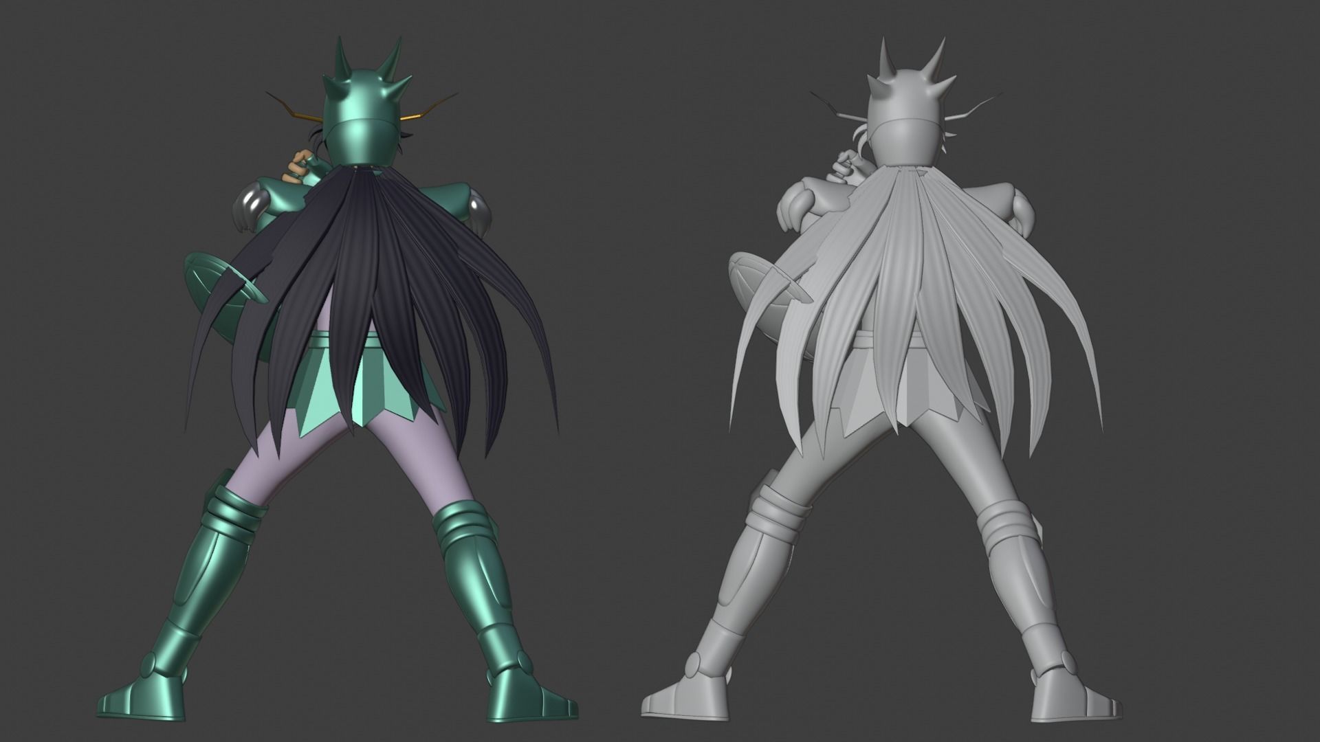 Dragon Shiryu - Saint Seiya 3D model_22