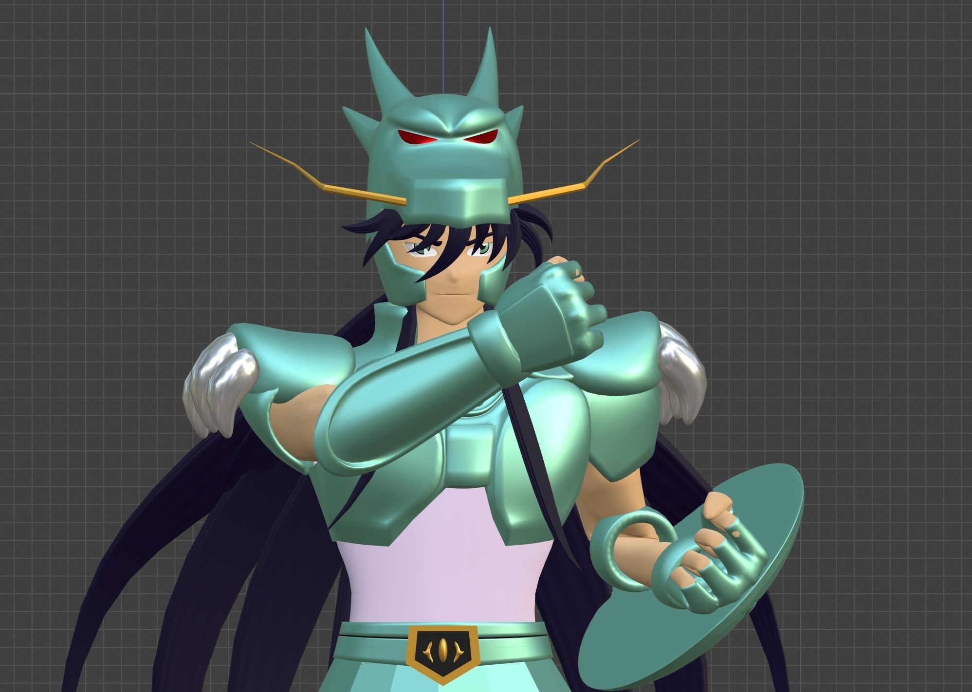 Dragon Shiryu - Saint Seiya 3D model_11