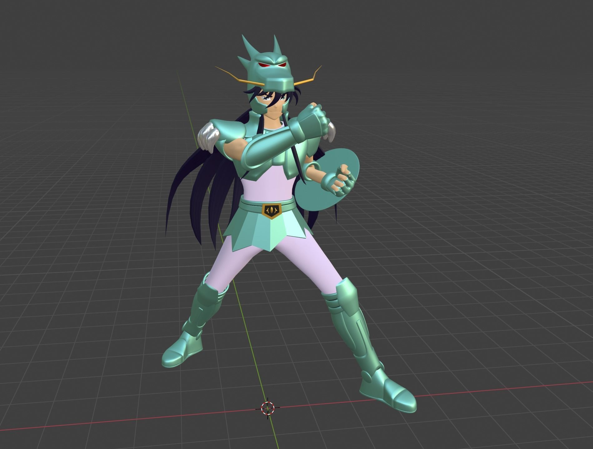 Dragon Shiryu - Saint Seiya 3D model_7