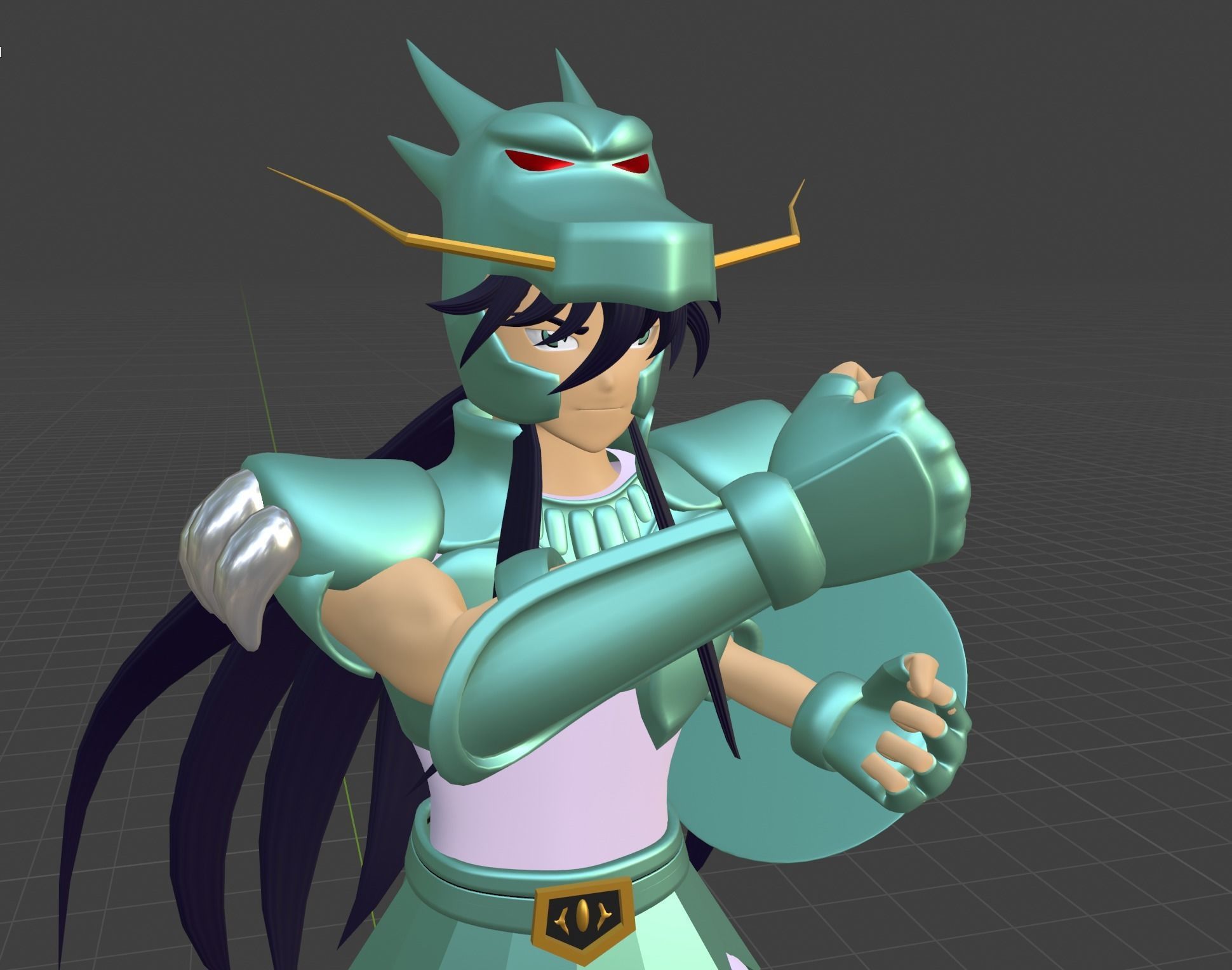 Dragon Shiryu - Saint Seiya 3D model_10