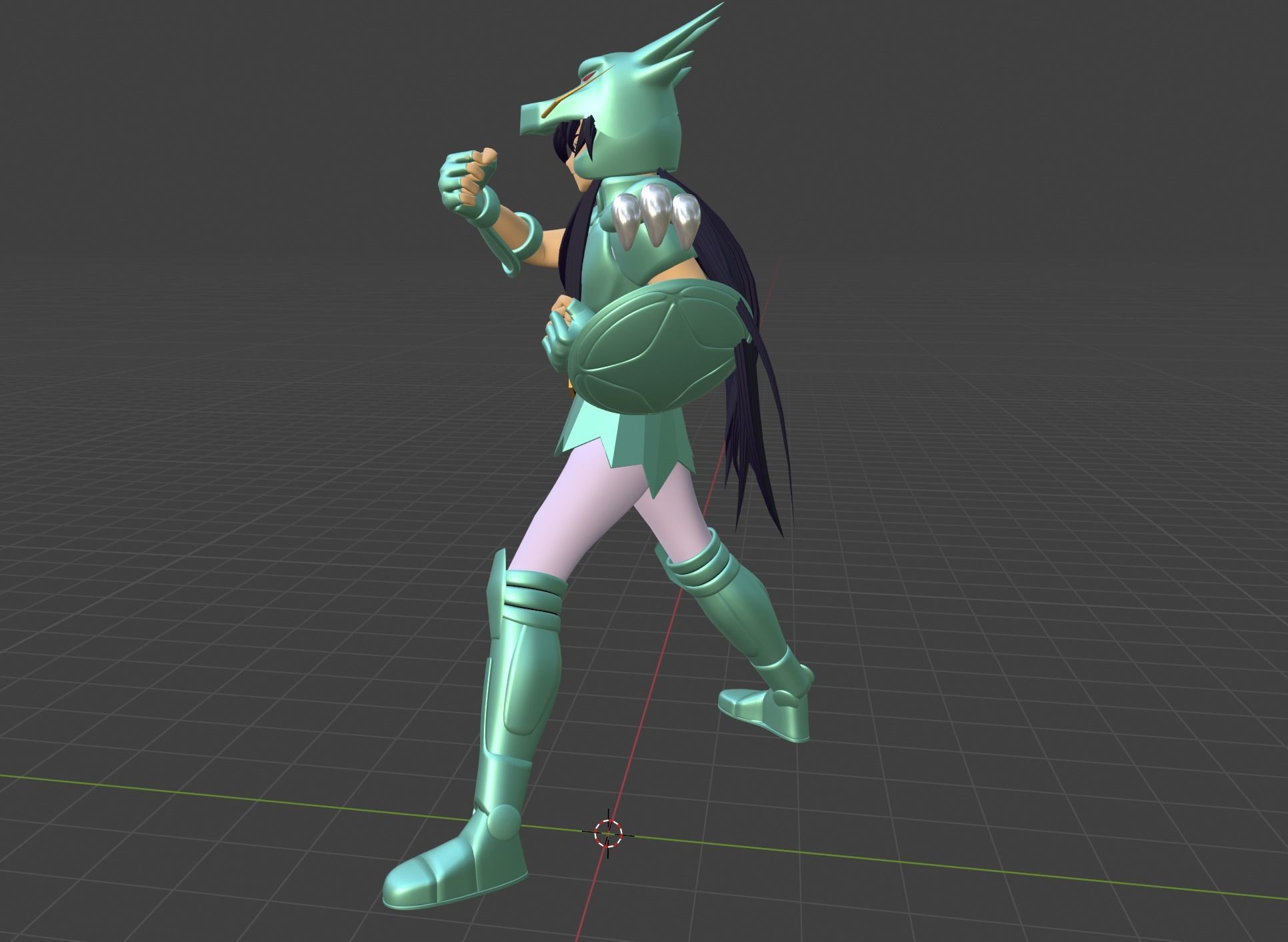 Dragon Shiryu - Saint Seiya 3D model_8
