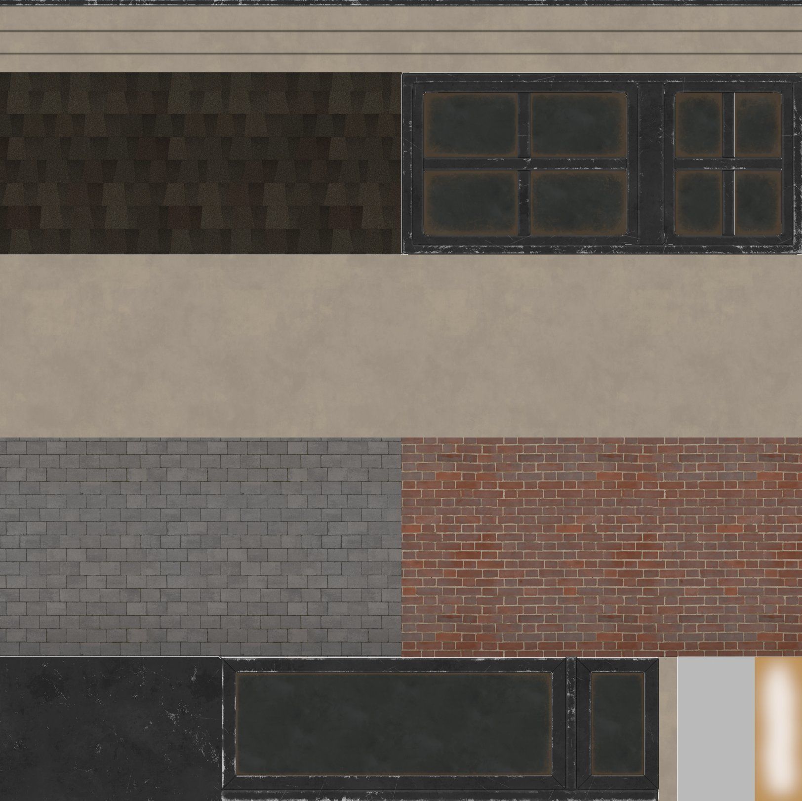 Game Art Police Station Low-poly 3D model_4