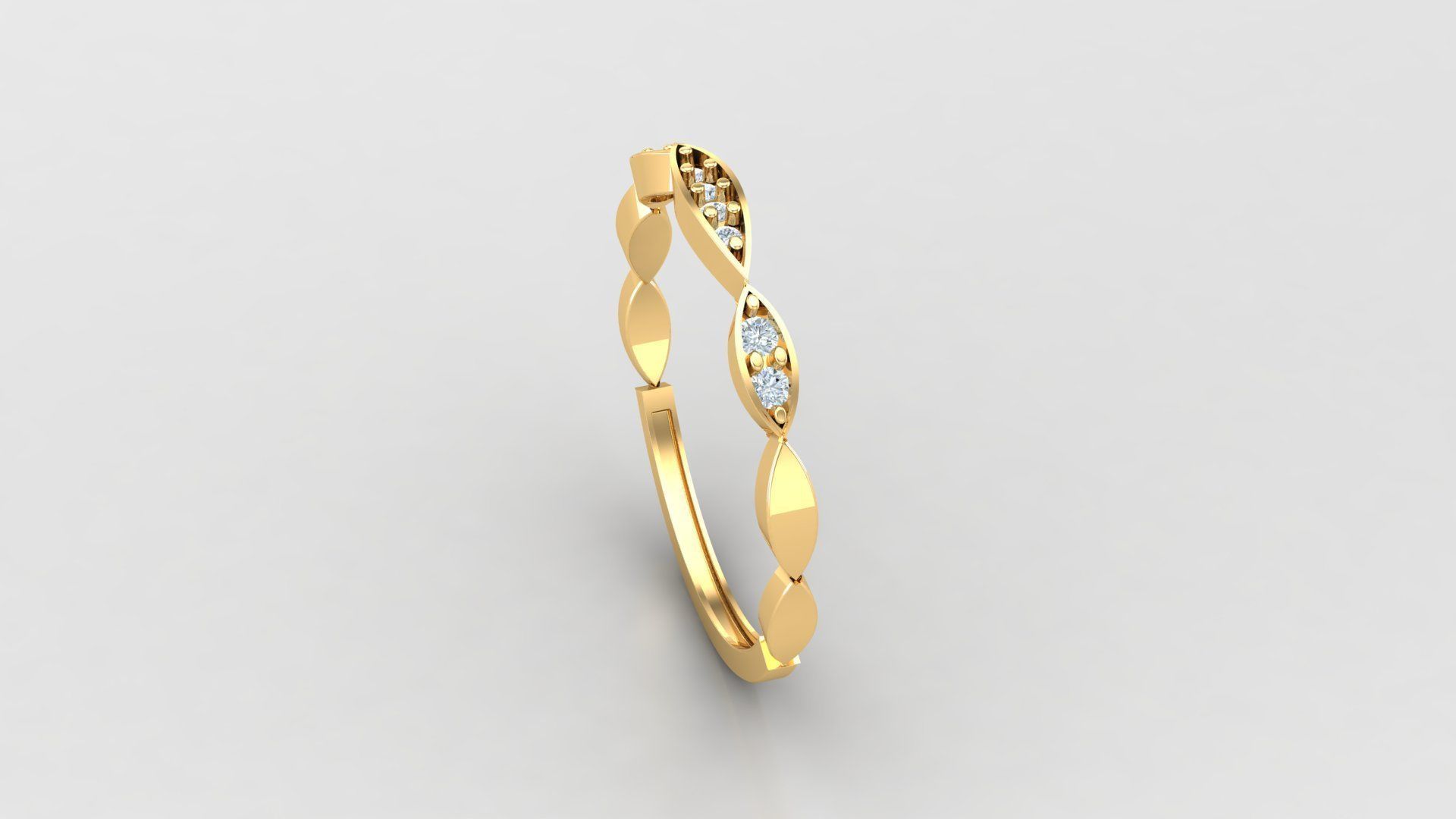 Solitare Women Diamond Ring 3D model_5