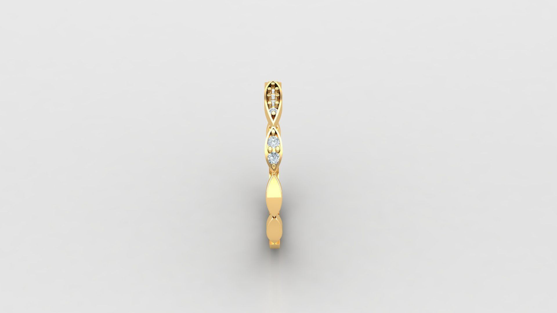 Solitare Women Diamond Ring 3D model_4