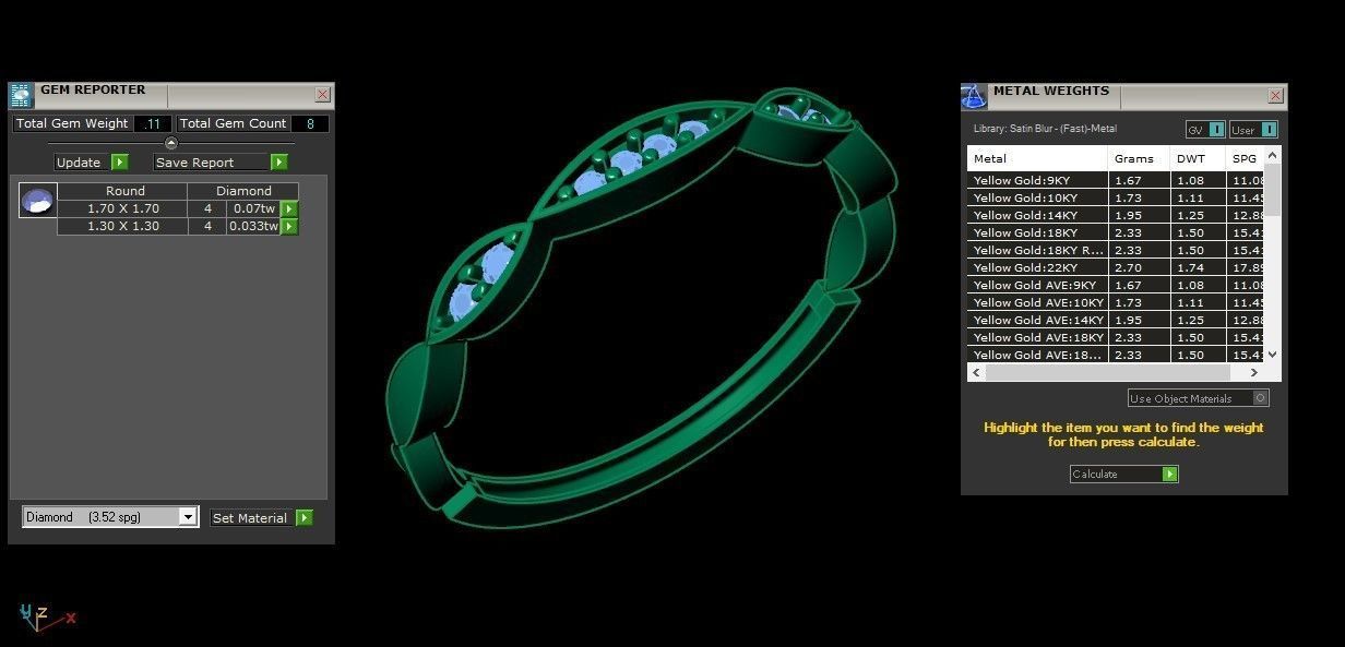 Solitare Women Diamond Ring 3D model_1