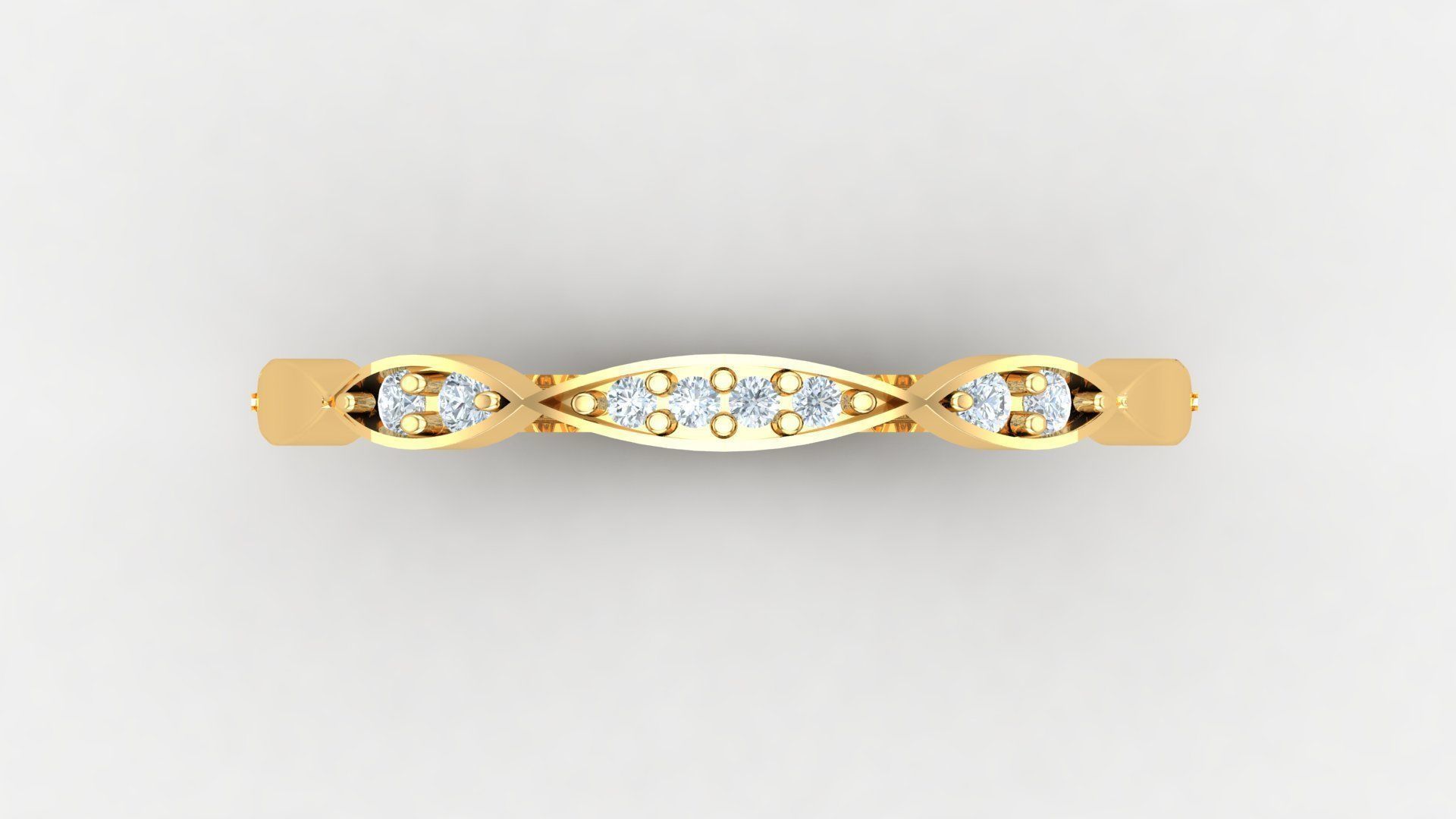 Solitare Women Diamond Ring 3D model_6