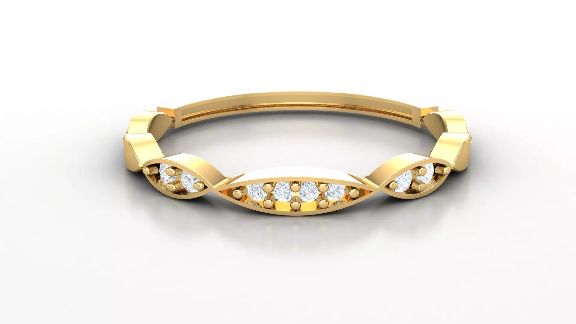 Solitare Women Diamond Ring 3D model_0