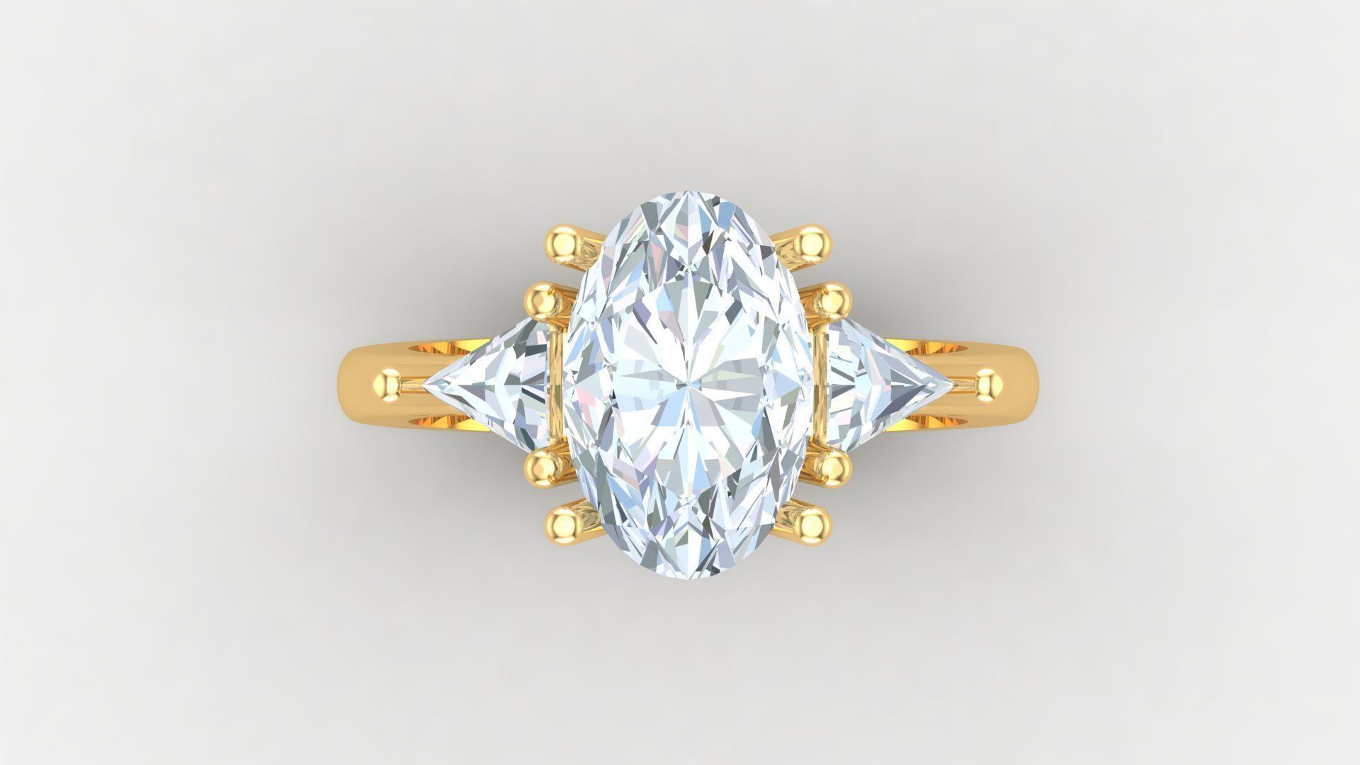 Solitare Women Diamond Ring 3D model_5