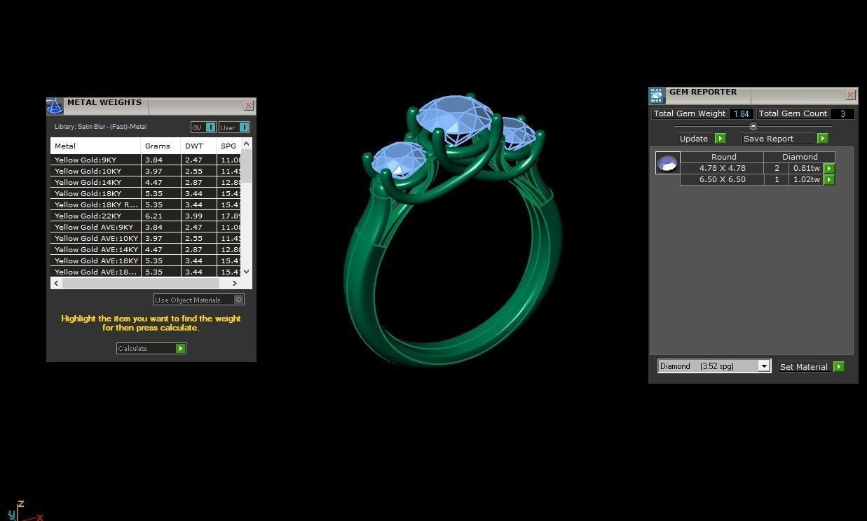 Solitare Women Diamond Ring 3D model_6