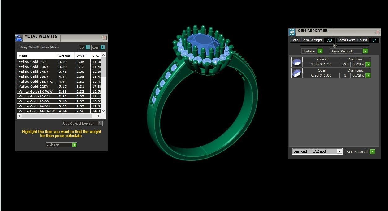 Solitare Women Diamond Ring 3D model_6