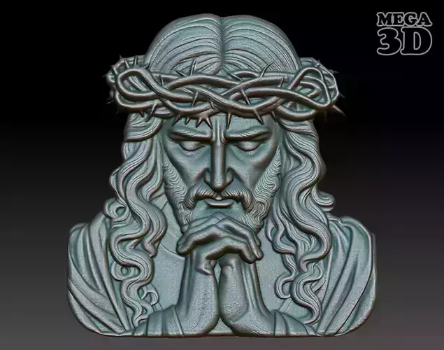 Jesus portrait basrelief 03 240610