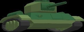 Low Poly Tank Free low-poly 3D model_2