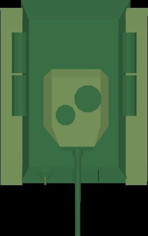 Low Poly Tank Free low-poly 3D model_4