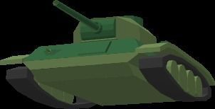 Low Poly Tank Free low-poly 3D model_3