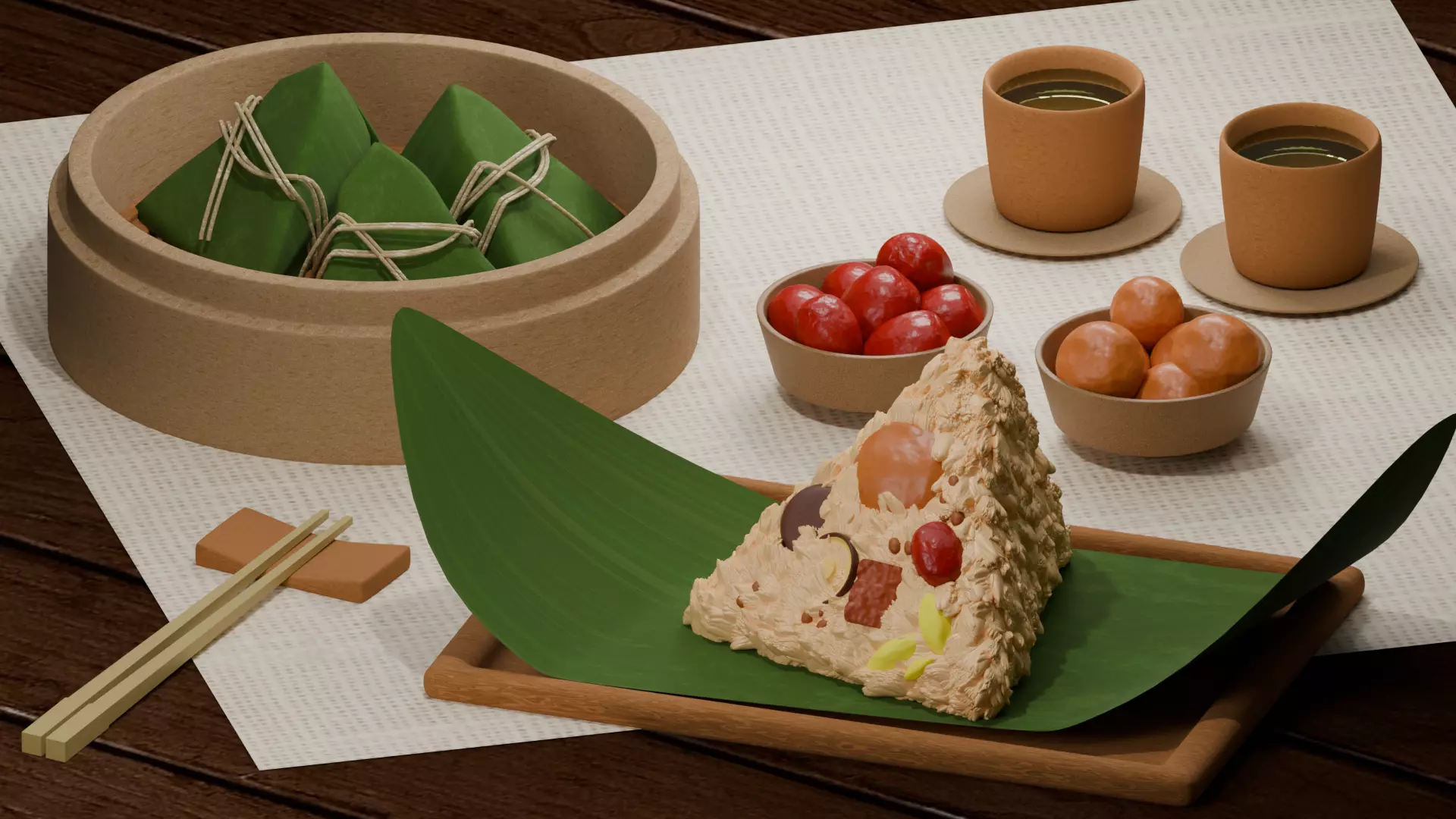 Rice Dumpling 3D model