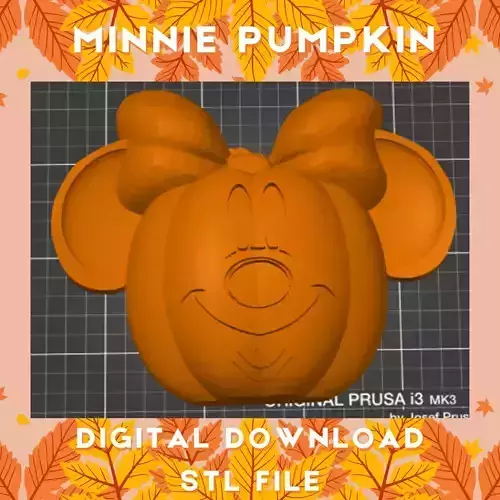 Minnie Pumpkin with Bow Halloween Wreath 