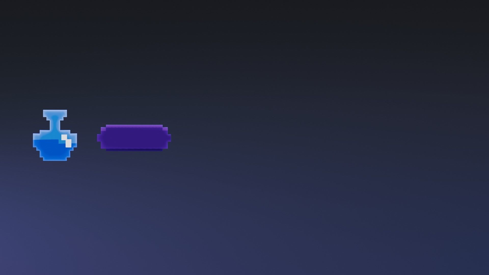 Low poly - Stylized Game Items - Mana Bar Low-poly 3D model_5