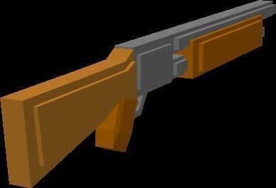 Low Poly Shotgun Low-poly 3D model_1
