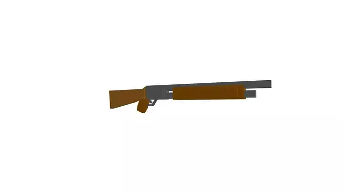 Low Poly Shotgun