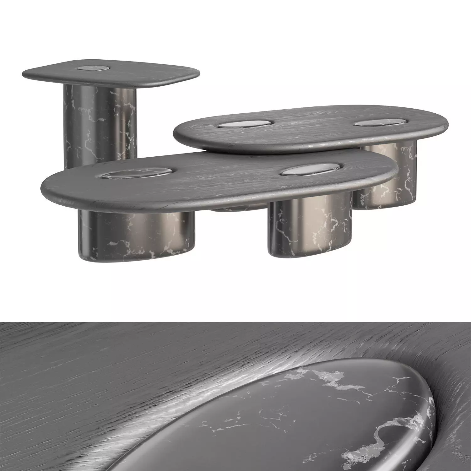 Enne Rita coffee tables by ENNE 3D model
