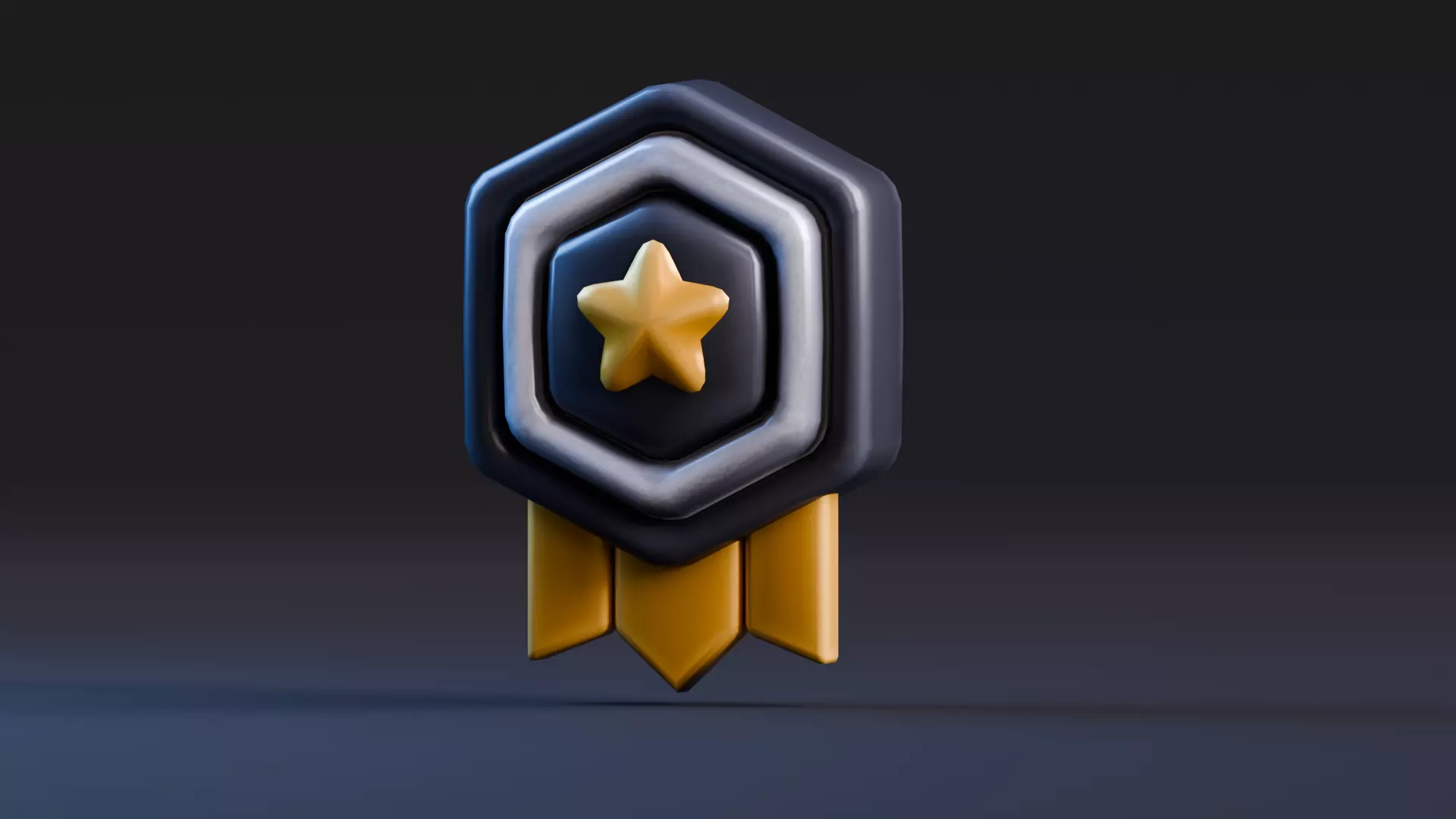 Low poly - Stylized Game Items - Medal Low-poly 3D model