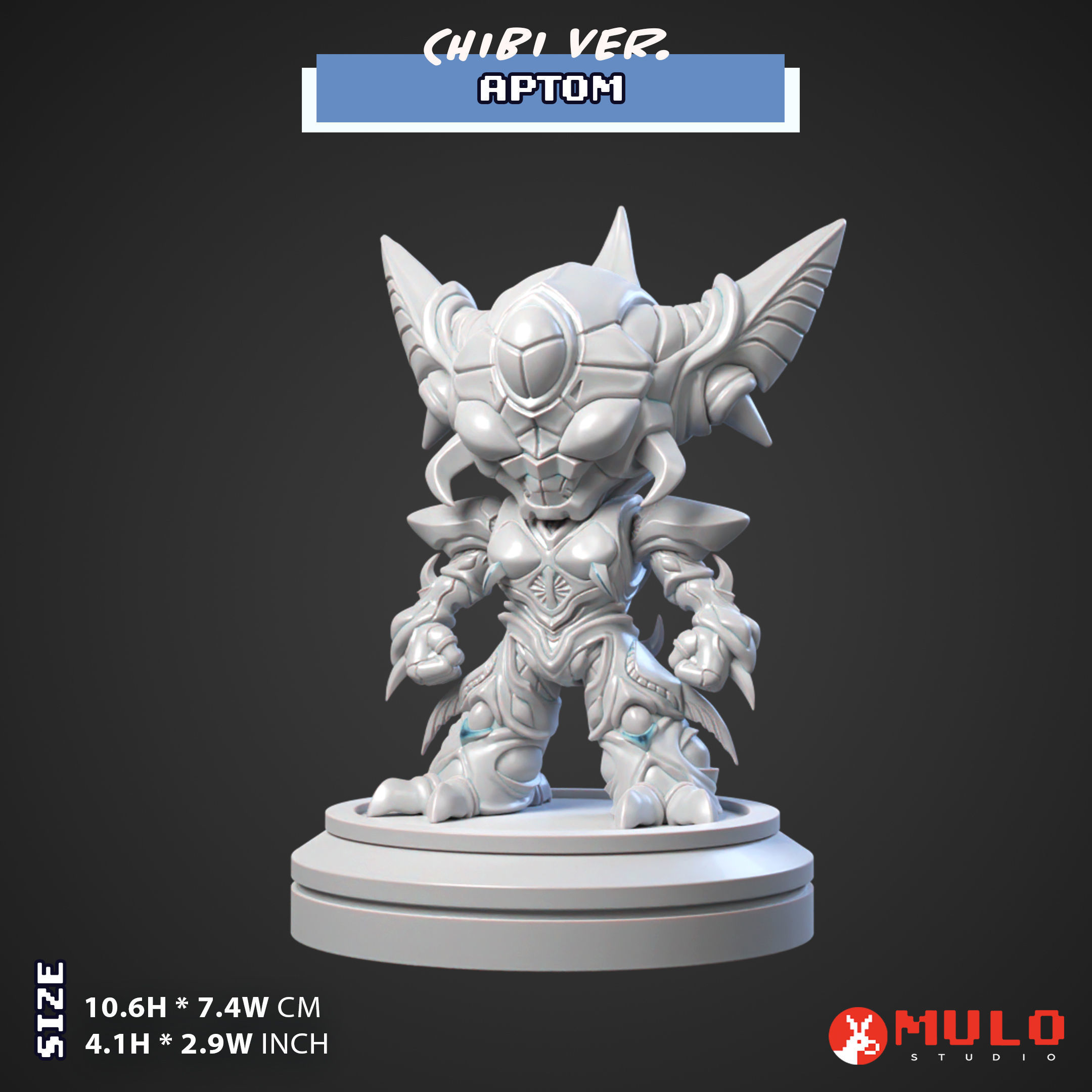 Chibi Aptom Omega Blast 3D print model_2