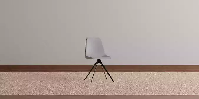 Petite Grey Swivel Dining Chair