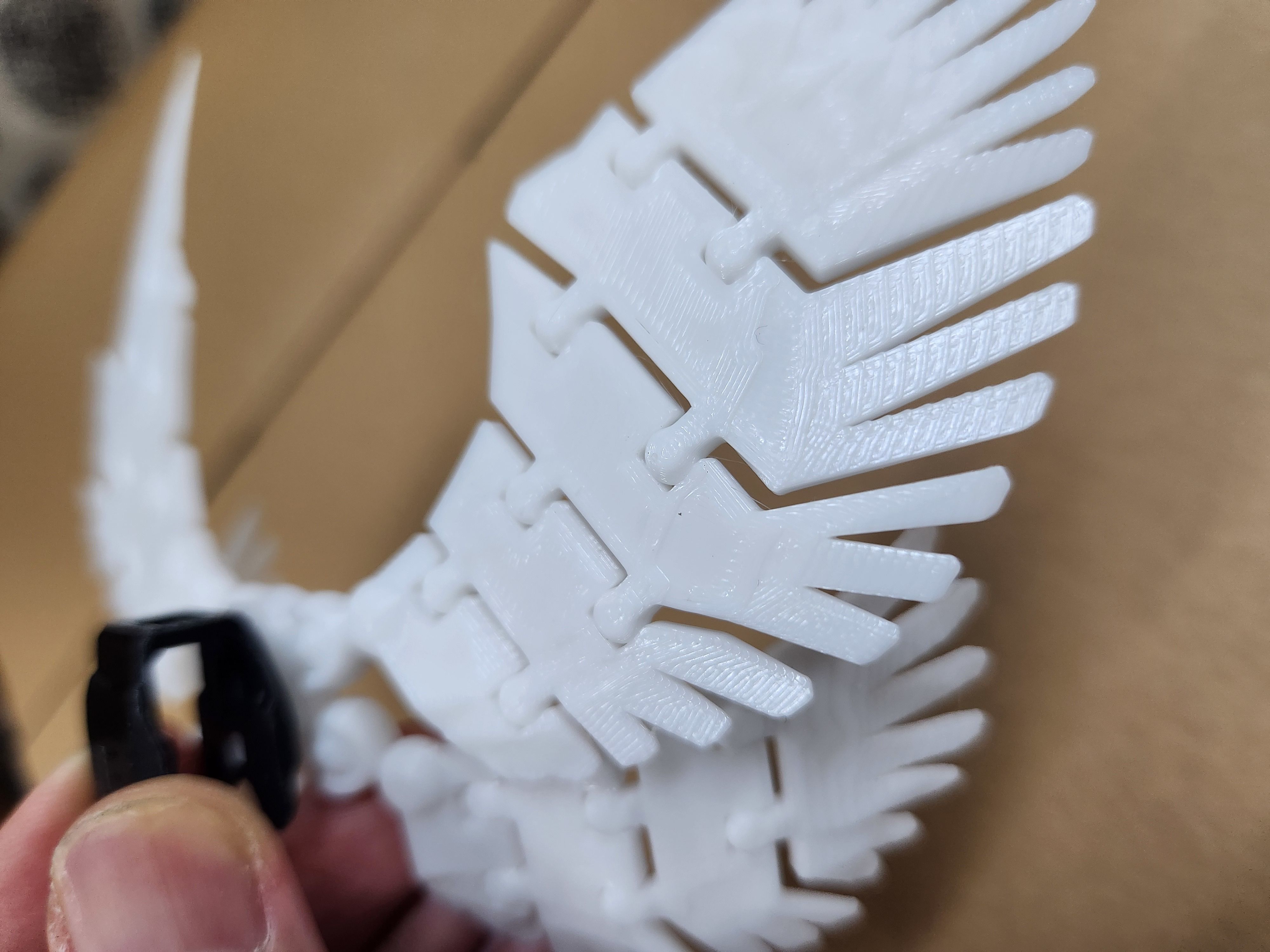 Articulated wings for DUMMY 13 Fully flexible module designs 3D print model_6