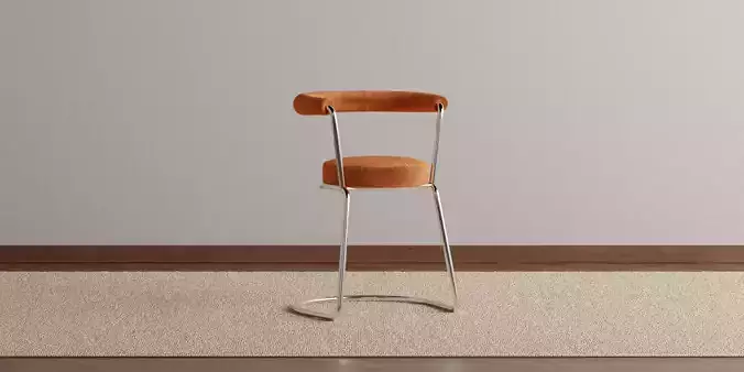 Round Velvet Upholstered Chair