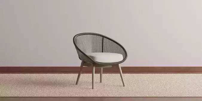 Scoop Back Outdoor Lounge Chair