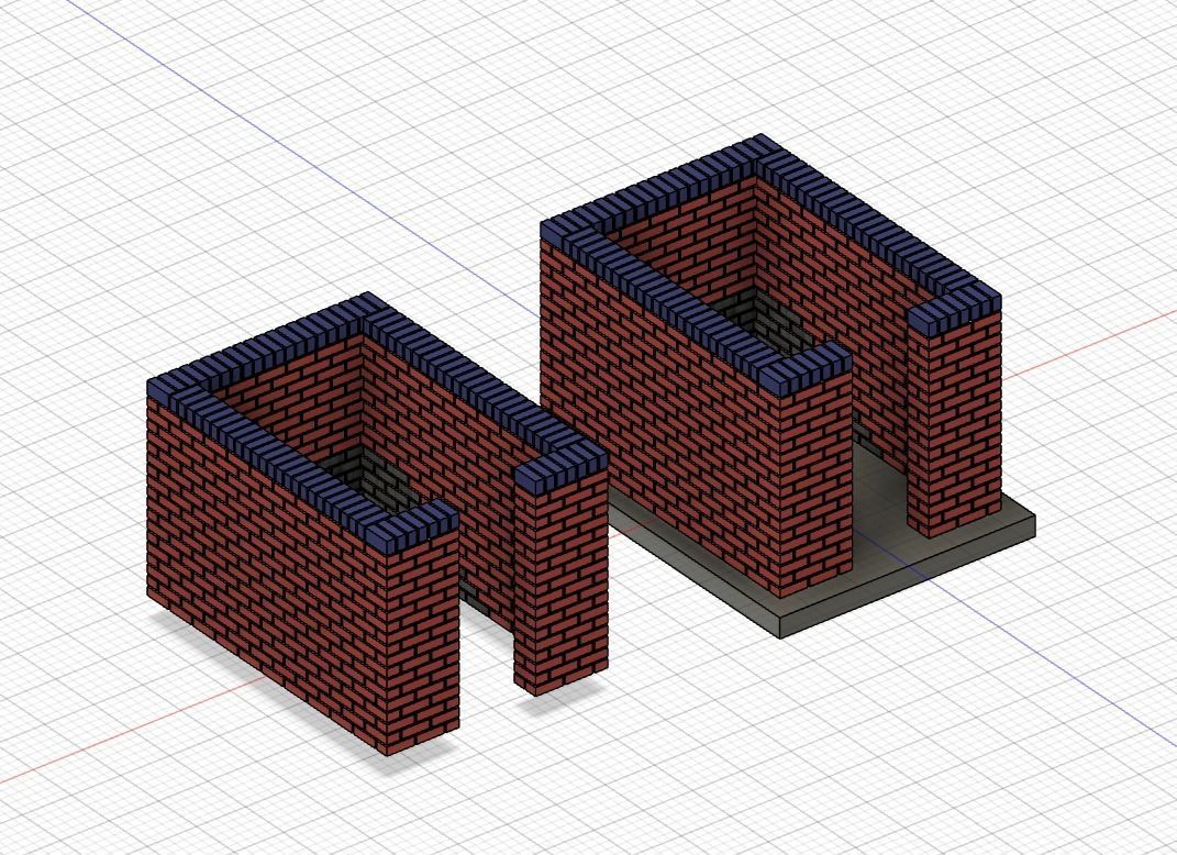Model Railway Brick Coal Bunker - Resin and FDM Tested 3D print model_1
